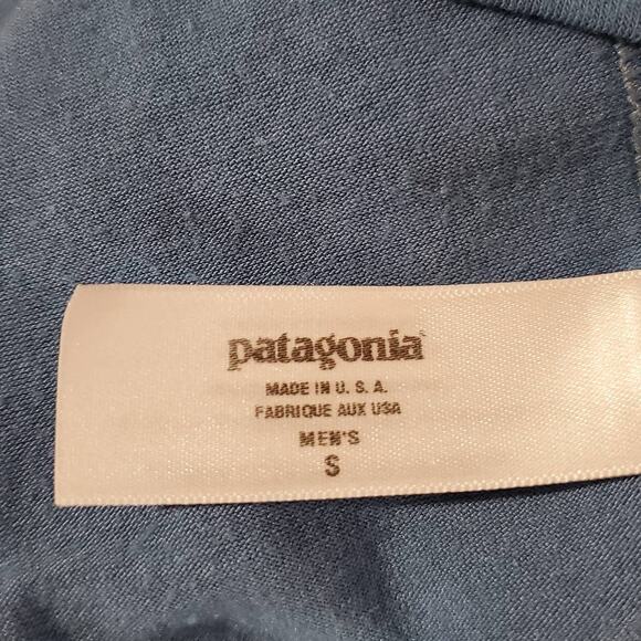 Patagonia Capilene Mens Midweight Layer 1/2 Zip Pullover Size S Long Sleeve Blue - Picture 6 of 9
